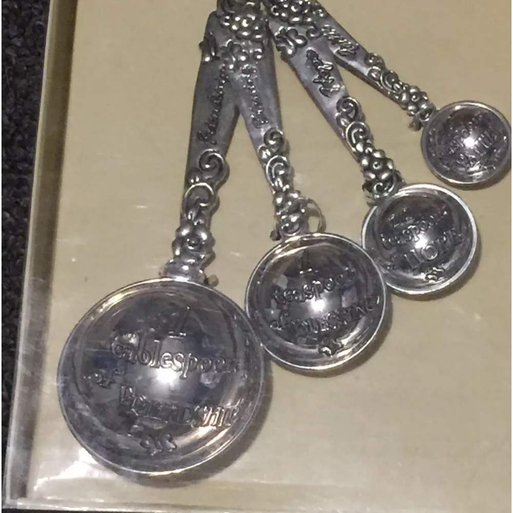 Inspirational Measuring Spoons Set
Friendship,Blessing, Hope, Faith
New in Box